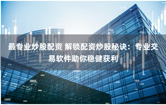 最专业炒股配资 解锁配资炒股秘诀:专业交易软件助你稳健获利